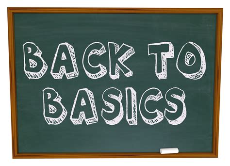 Learn the meaning and usage of the phrase "back to basics", which means returning to the fundamental aspects of something or starting the learning process over again. Find synonyms, related terms, and examples from various sources and contexts. 